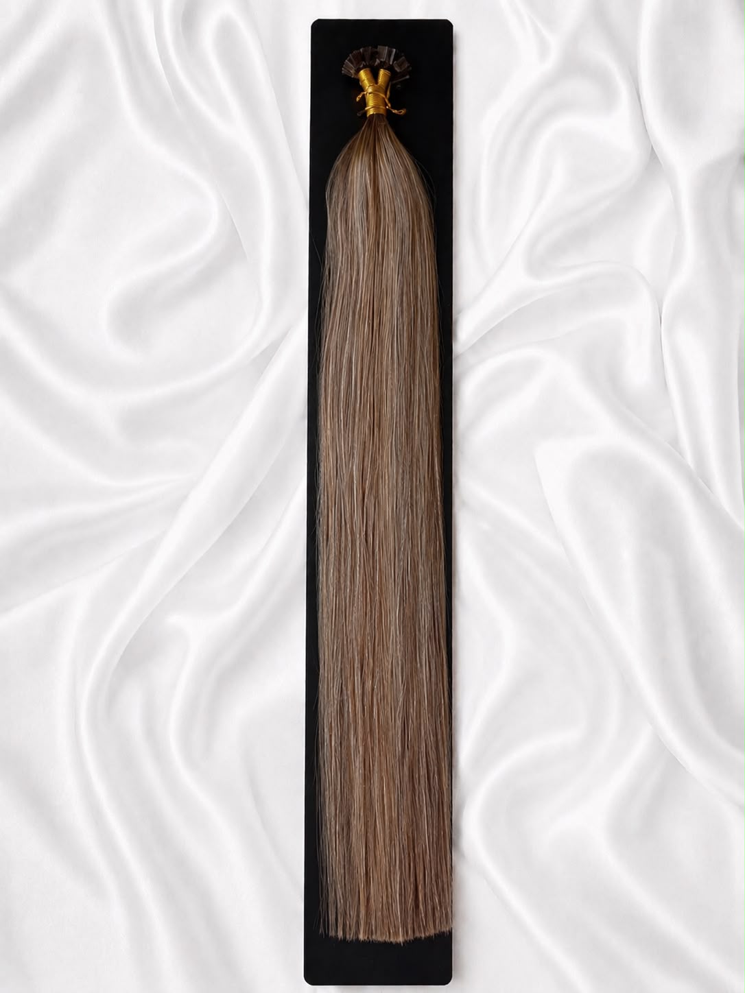 Naturalne włosy keratynowe 65 cm Pista Taupe – Aria Hair